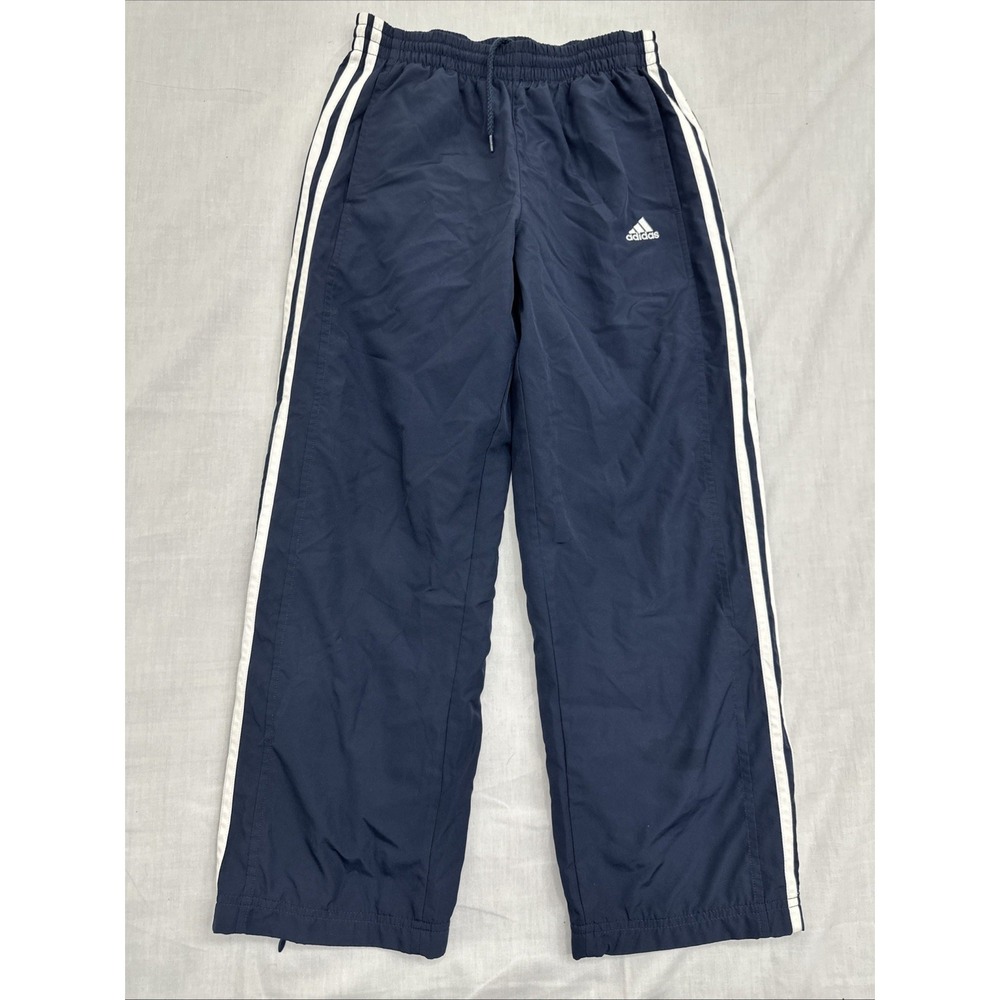 Y2K Adidas Sweatpants Boys Sz Medium Athletic‎ Gym Training Track Pants